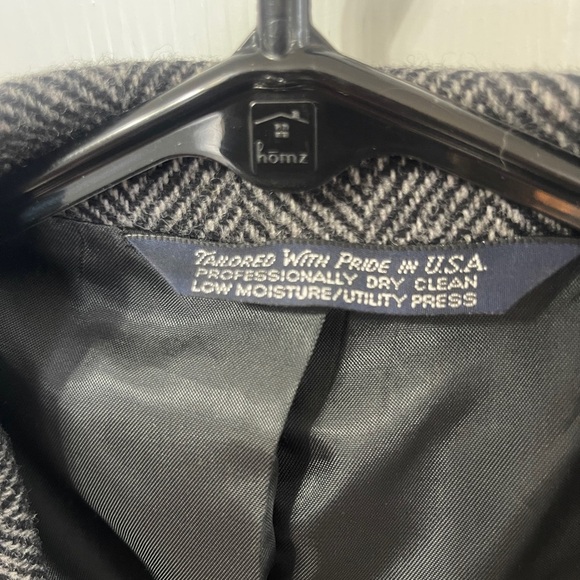 Vintage Land's End  Tweed Blazer Jacket Men 42R Made In USA - Picture 2 of 7